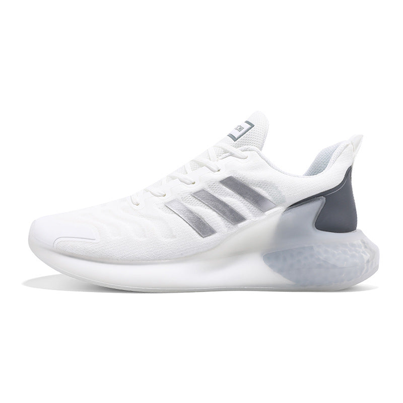 New Outdoor Running Shoes for Men, Soft Sole, Shock Absorption, Real Popcorn Casual Shoes, Breathable Ice Silk Mesh Sports Shoes