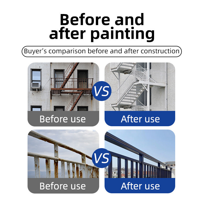 Qixia Water-Based Metal Paint Rust-Free Conversion Color Steel Tile Renovation Rust Fixing Water-Based Metal Paint