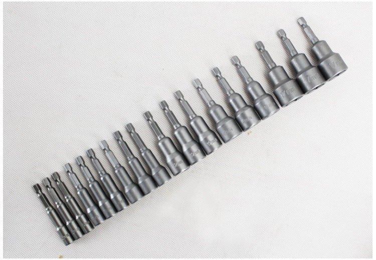 Strong Magnetic Socket Electric Drill Screwdriver Hex Socket Set Hex Socket Electric Drill Accessories