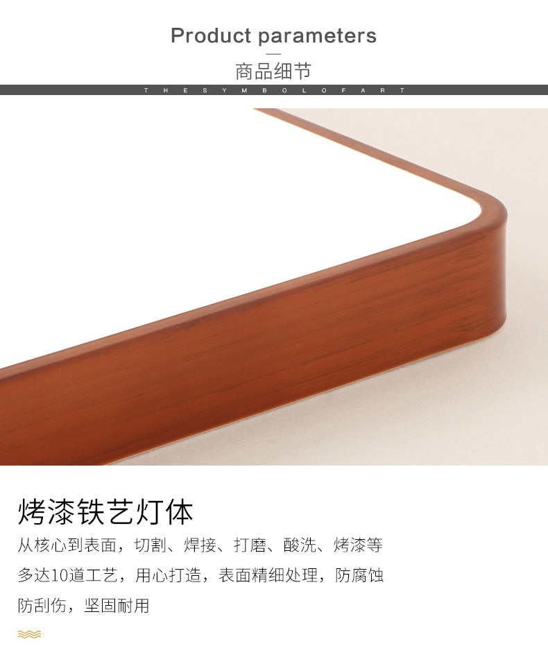 Nordic Ultra-Thin Imitation Wood Grain Ceiling Light Round Modern Minimalist led Room Bedroom Lamp Iron Art Balcony Living Room Lamp