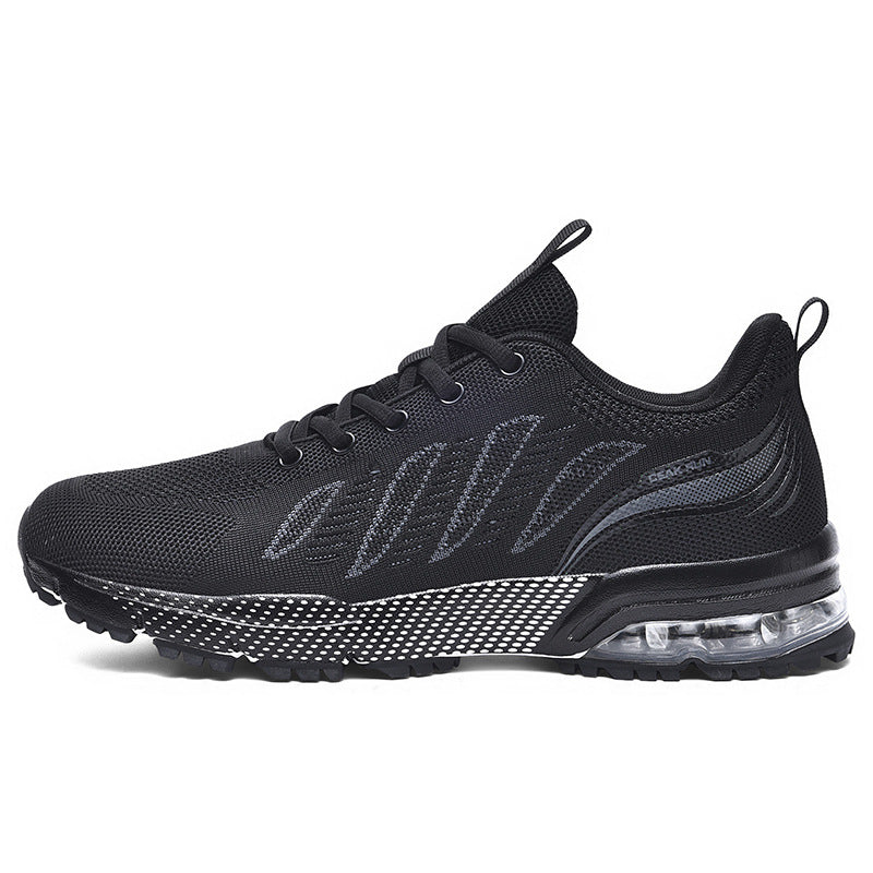 Casual sports men's shoes for teenagers, breathable fly-knit mesh shoes2025Summer Large Size Versatile Cushioned Shock Absorption Running Shoes