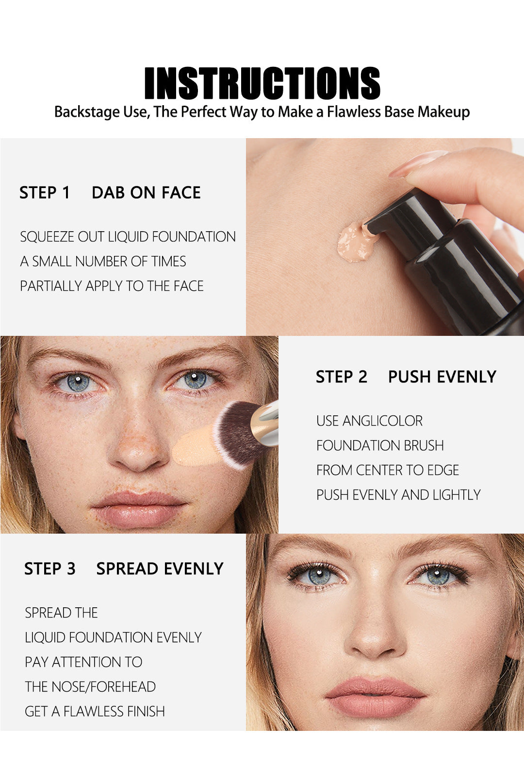 Long-lasting Concealing Foundation foundation Waterproof Oil Control Foundation Cream Non-Cakey Concealer