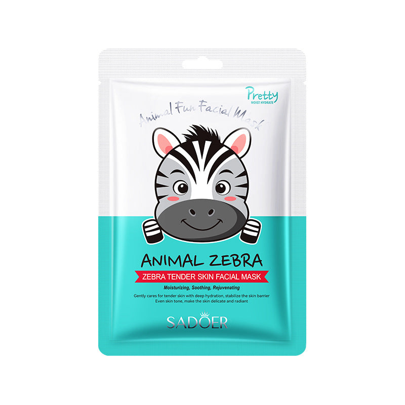 Animal Zebra Pattern Skin Rejuvenation Mask SADOER Moisturizing and Hydrating Face Mask  Wholesale