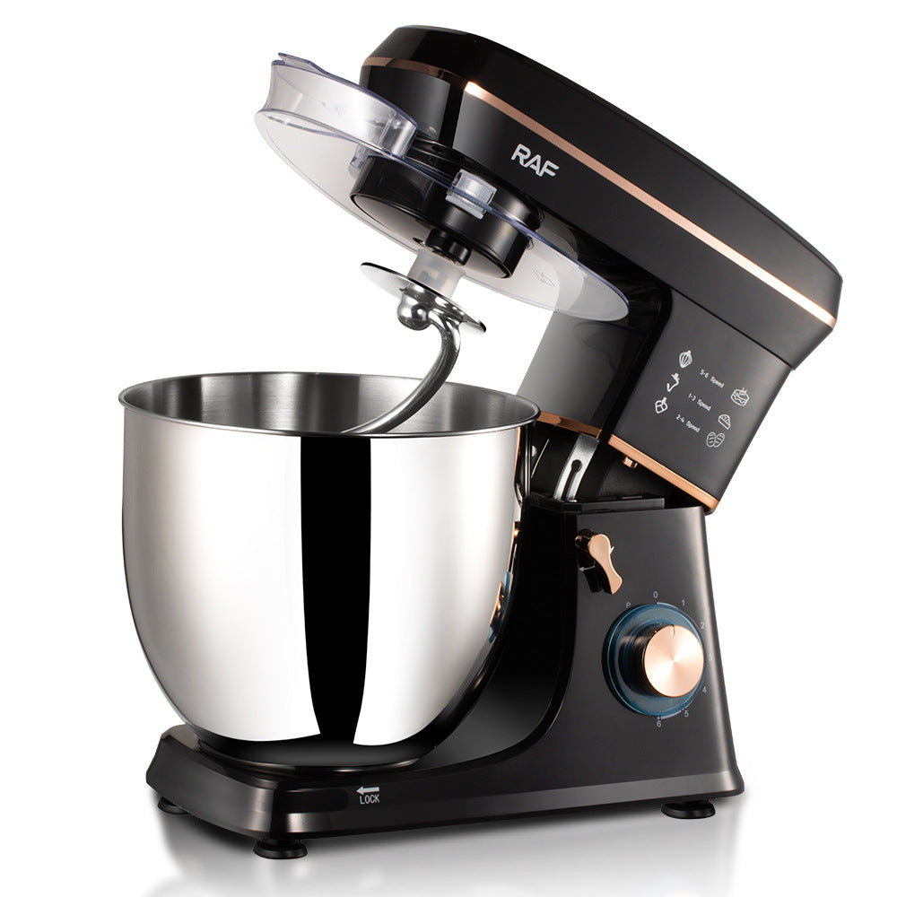 Chef Machine Fully Automatic Dough Mixer Kneading Stirring Milk Cap Egg Beater Desktop Commercial Small Multi-Functional5.5L