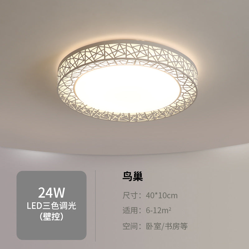 Lamp in the living room LED Ceiling Lamp2025Round Full Spectrum Bedroom Living Room Dining Room Lighting Bird's Nest Lamp Corridor