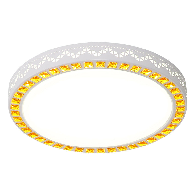 led Ceiling Lamp Nordic Simple Living Room Lamp Round Bedroom Children's Lamp Balcony Corridor Engineering Ceiling Light Fixture