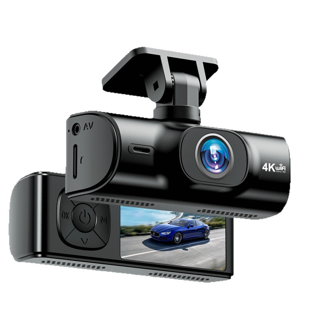 K05New4K Driving Recorder Mobile Phone Interconnection WIFI HD Night Vision Installation-Free Car Recorder