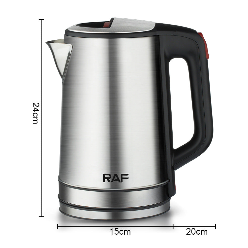 RAF European Standard Electric Kettle Fast Boiling Kettle304Stainless steel electric kettle high power2.3L