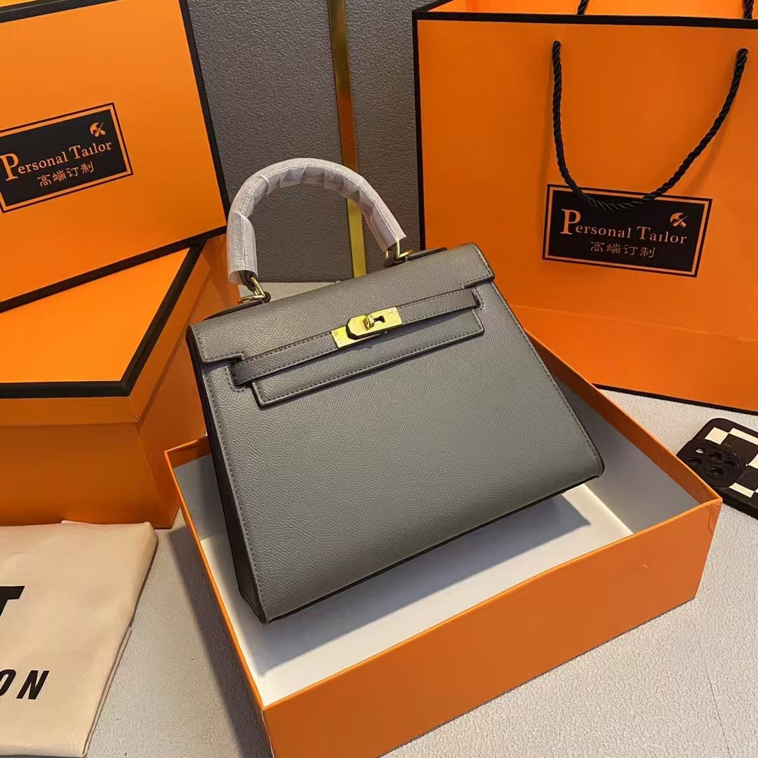 Hot Sale New Fashion Handbag for Women Platinum Kelly Bag Women's Shoulder Crossbody Bag Versatile Trendy Handbag