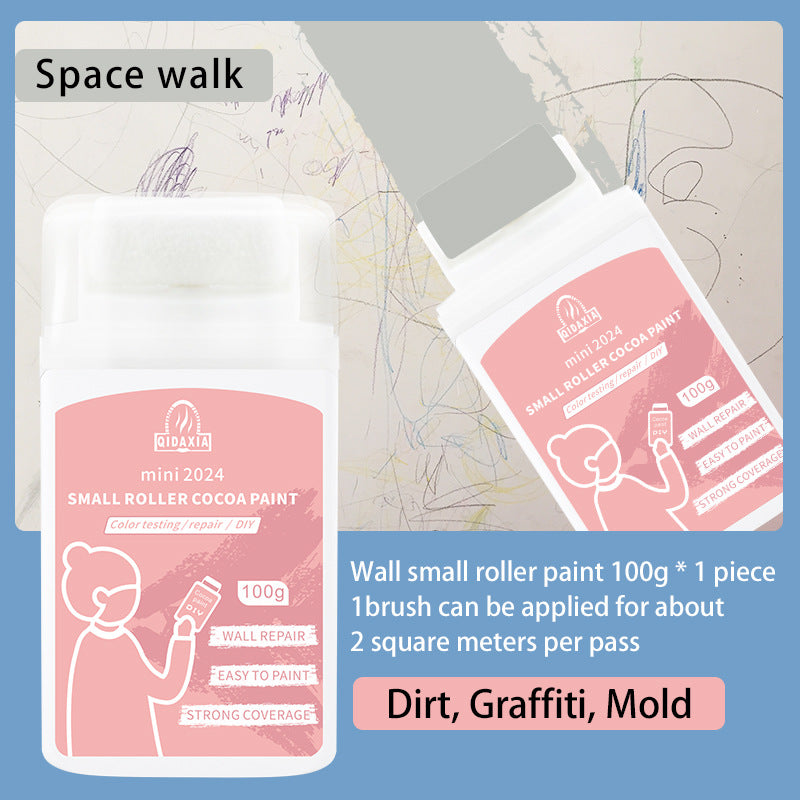 Qixia Colorful Mini Paint Coco Paint Odorless Graffiti Paint Small Roller Paint Wall Small Roller Brush Paint Latex Paint