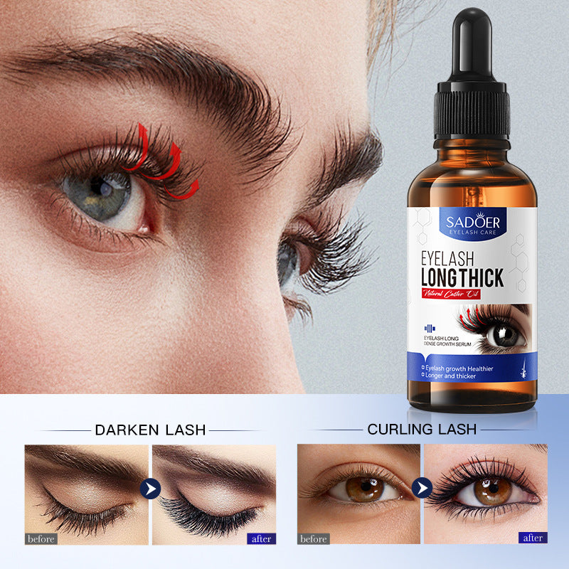Curling Eyelashes Thick Mascara SADOER Long and Dense Essence Liquid  Wholesale
