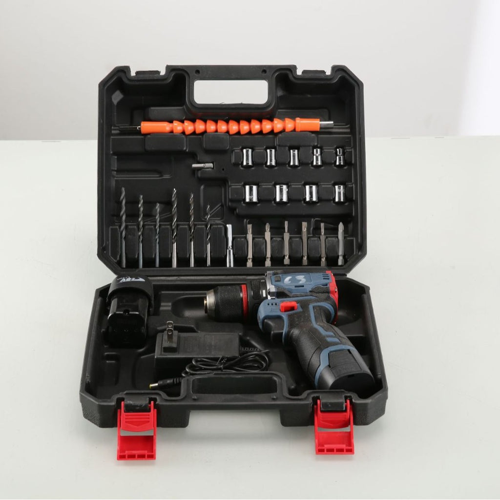 Mini Power Drill Dual-Speed Adjustable Multi-Function Hand Drill Household Brushless Lithium Battery Electric Drill Rechargeable Electric Screwdriver