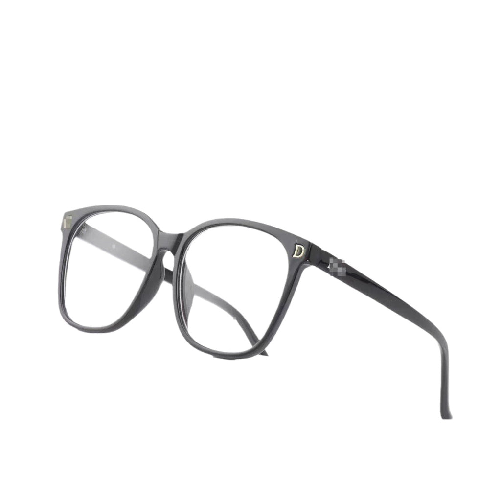 New D Anti-Blue Light Plain Glasses Large Frame Face Covering Bare Face Artifact Prescription Customizable Xiaohongshu Same Style Wholesale