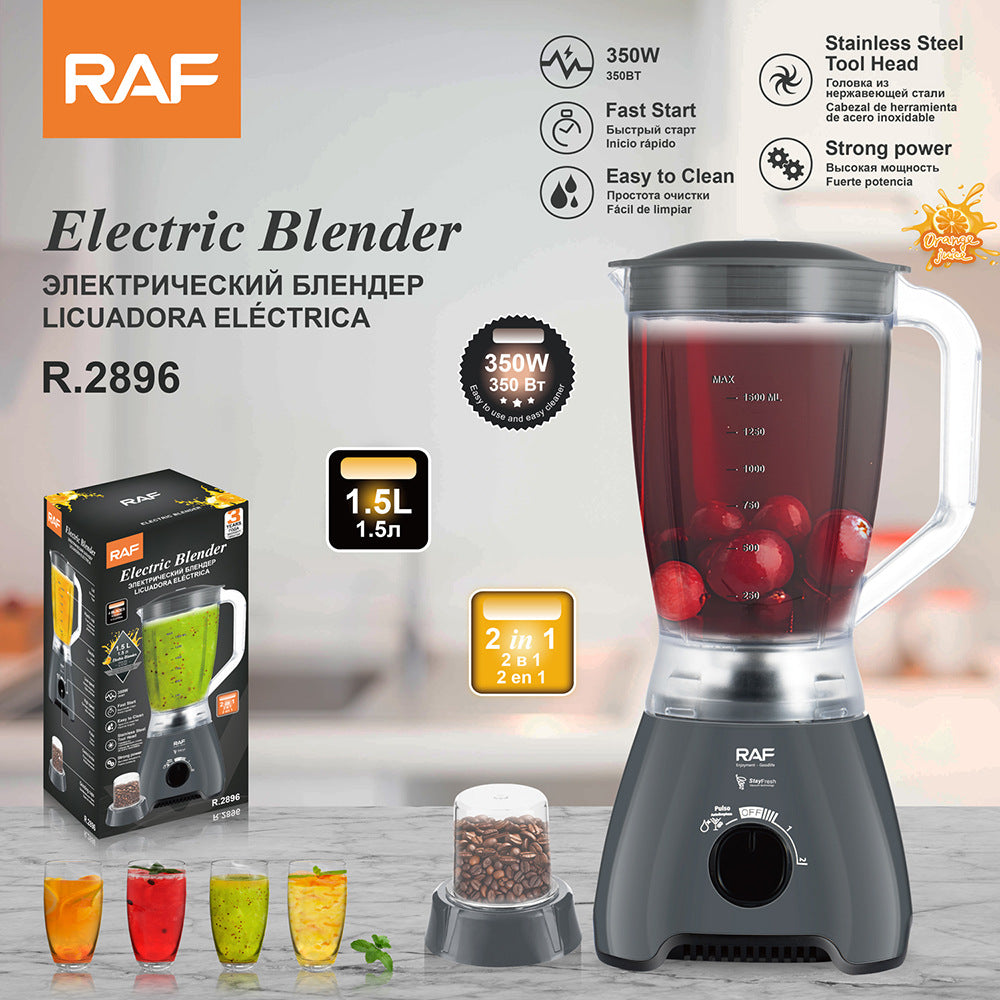 RAF Grind Ice Smoothie1.5L Blender for Home Use, Juice Maker, Meat Grinder, Electric Soy Milk Maker, Mixer