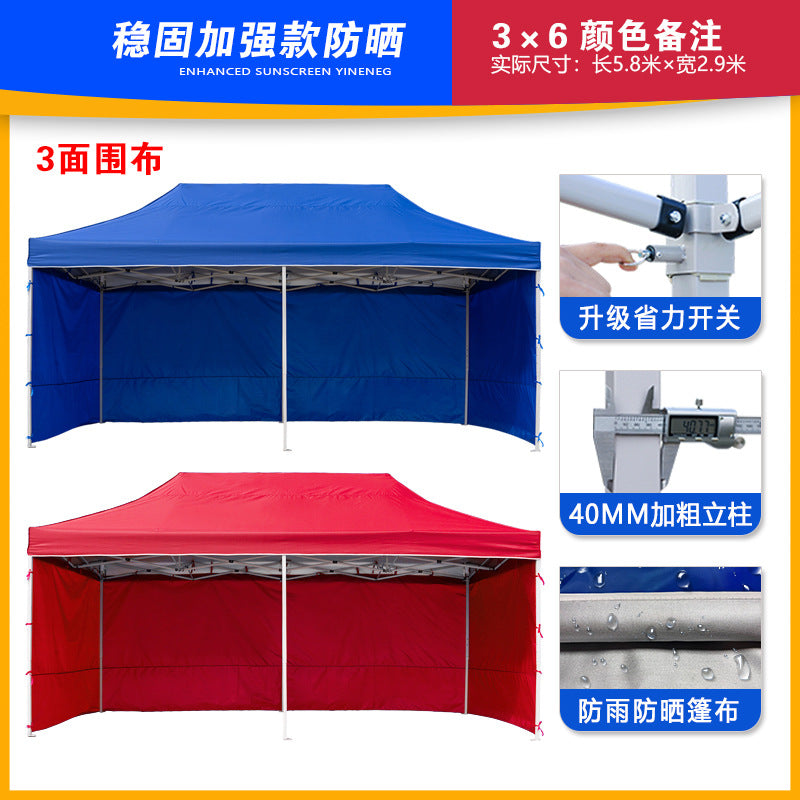 Four-corner Exhibition Tent Umbrella Outdoor Rainproof Advertising Tent with Printing logo Event Exhibition Folding Telescopic Sunshade