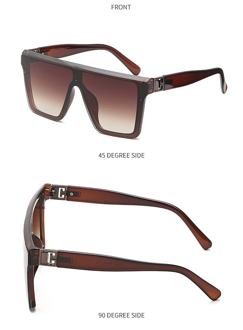 2025New Fashion Sunglasses for Women, Internet Celebrity Style, Large Square Frame Sunglasses for Men, Trendy sunglasses