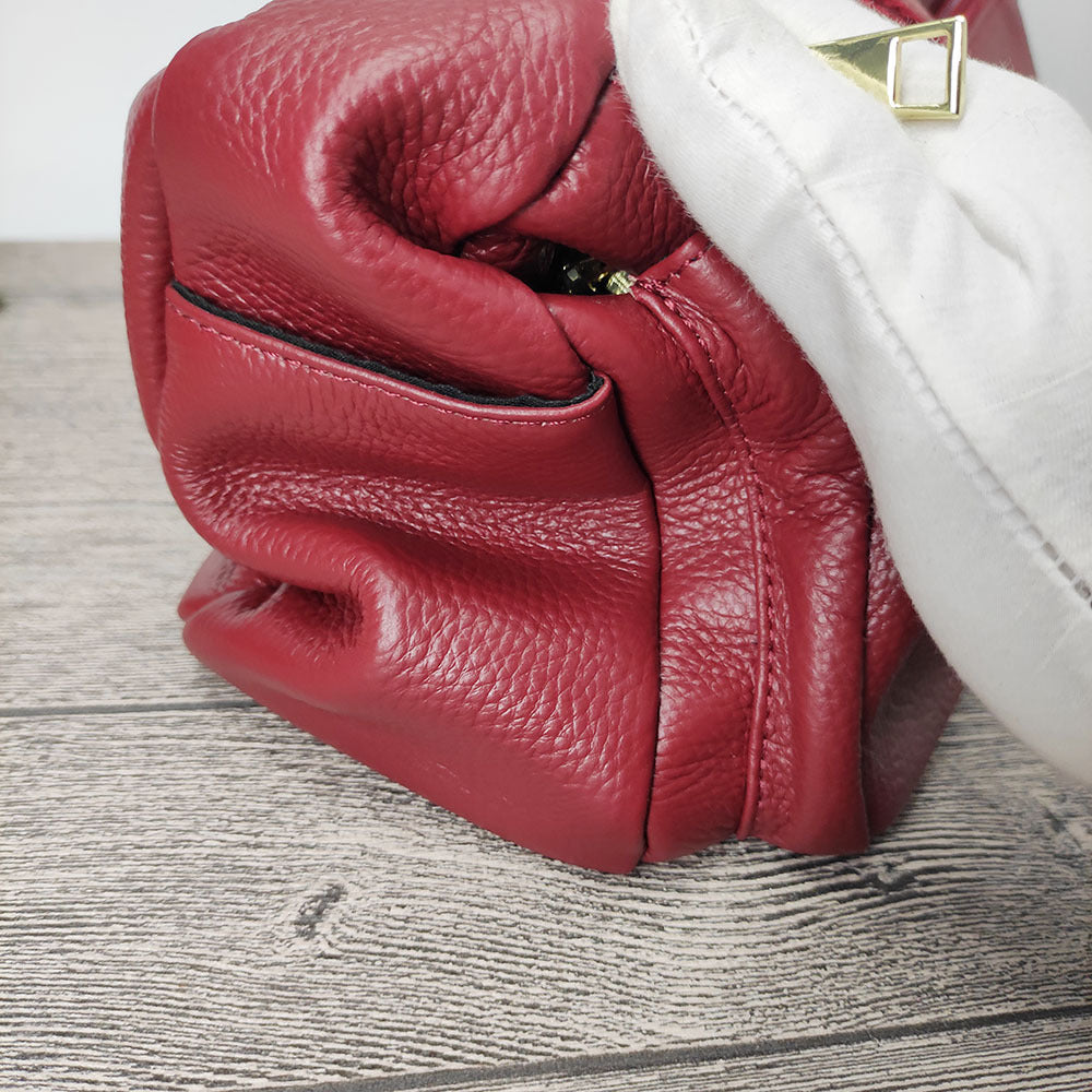 Mom's Handbag for Women2025New Genuine Leather Crossbody Bag Large Capacity Luxury Top Layer Cowhide Versatile for Middle-aged