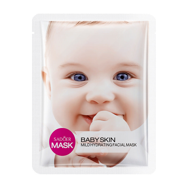 Baby Face Mask25g SADOER Moisturizing, hydrating, skin-smoothing facial mask sheets for cross-border foreign trade wholesale