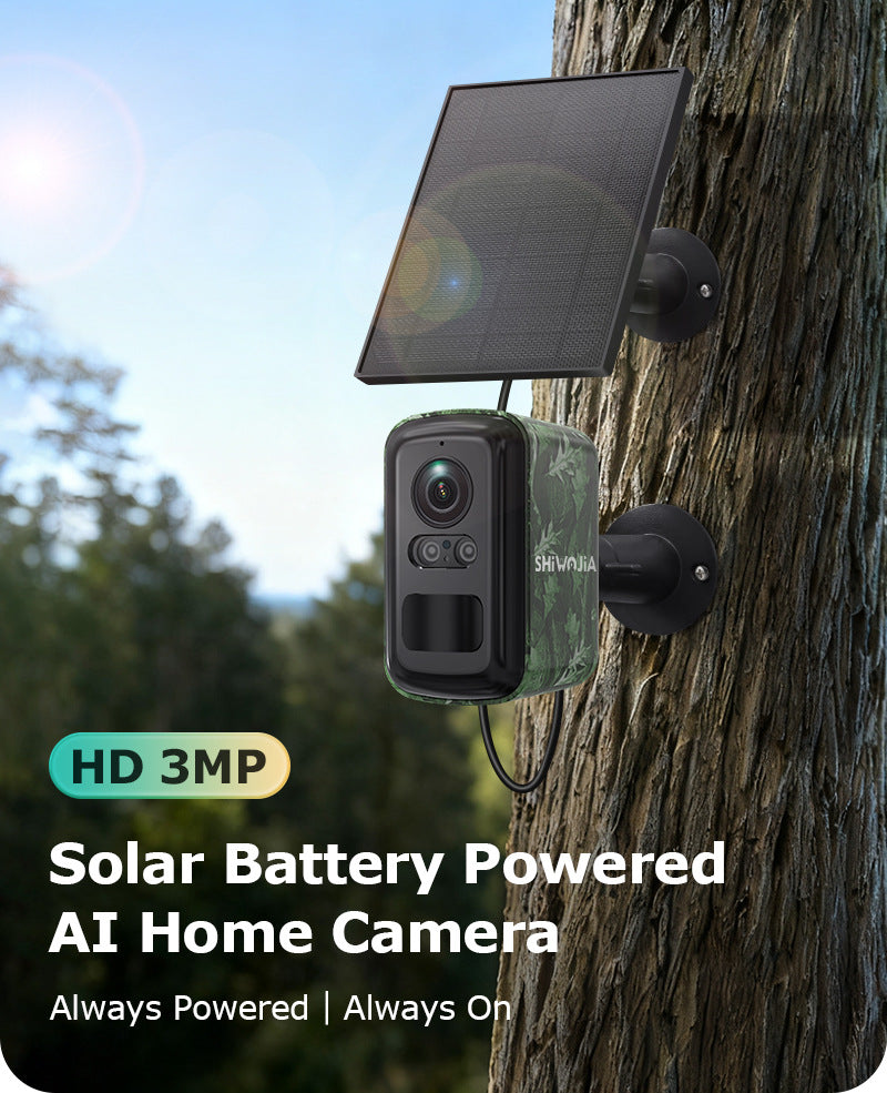 New camouflage low-power battery camera wireless full-color night vision outdoor HD4G Surveillance Camera
