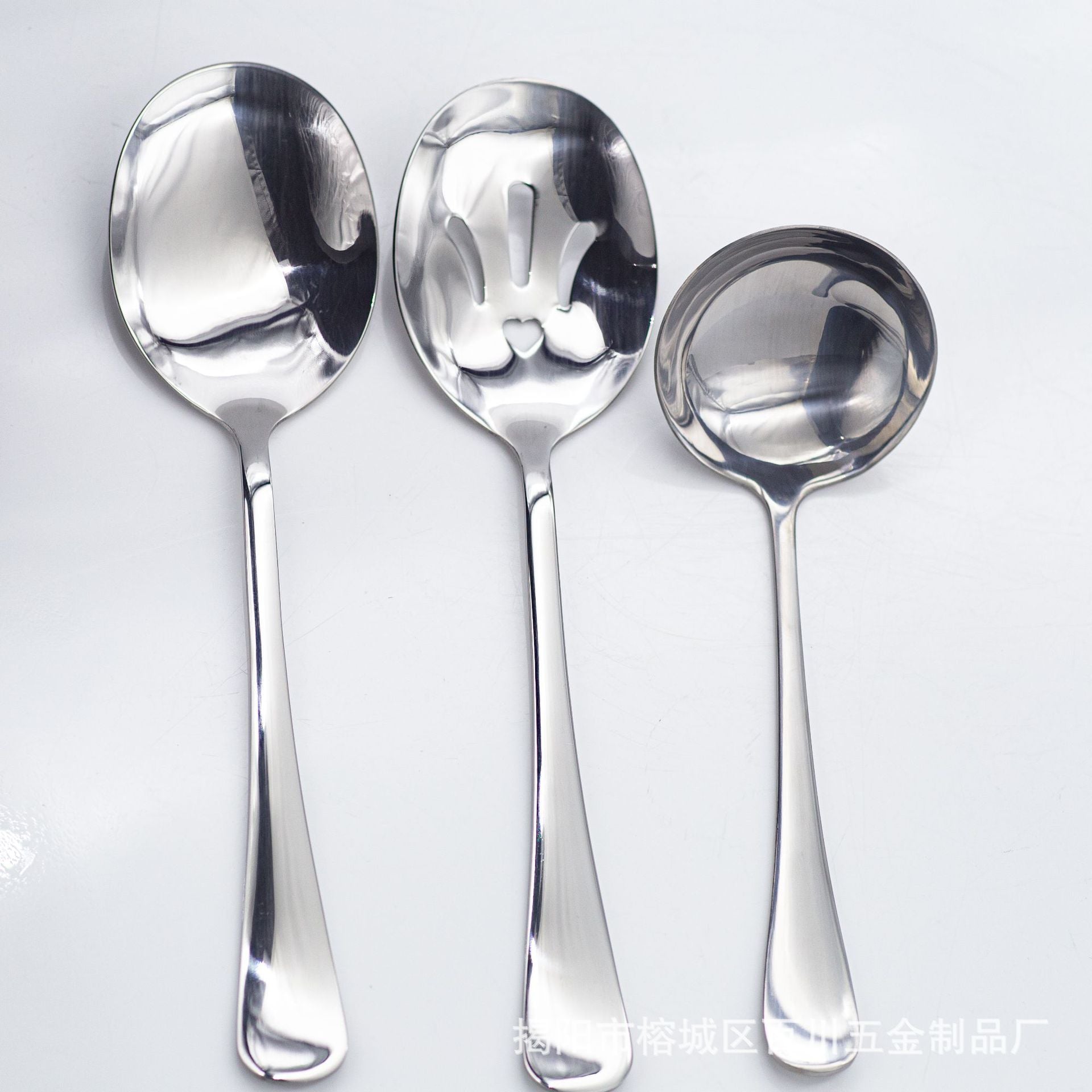 1010Western Tableware Stainless Steel Fruit Fork Rice Spoon Grain Spoon Landlord Spoon Public Fork Mud Scraper Spoon