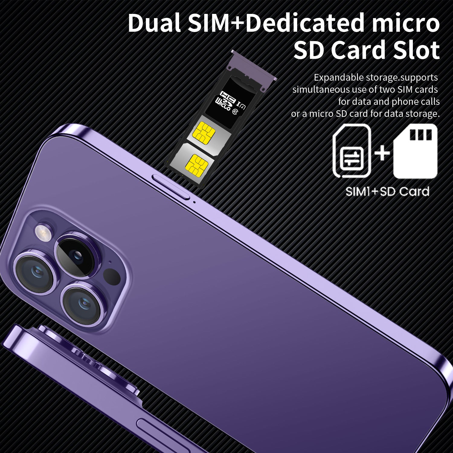 Spot Goods16+1TB Hot New Mobile Phone i14ProMAX Universal7.3Large Screen Mobile Phone