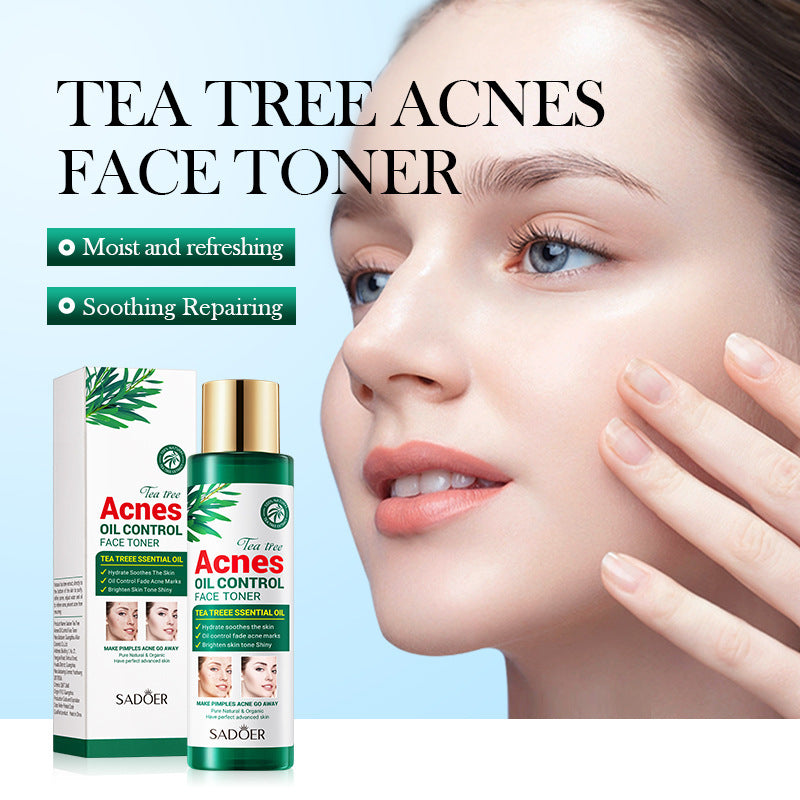 Tea Tree Skincare Set SADOER Cleansing, moisturizing, hydrating five-piece set for  foreign trade wholesale