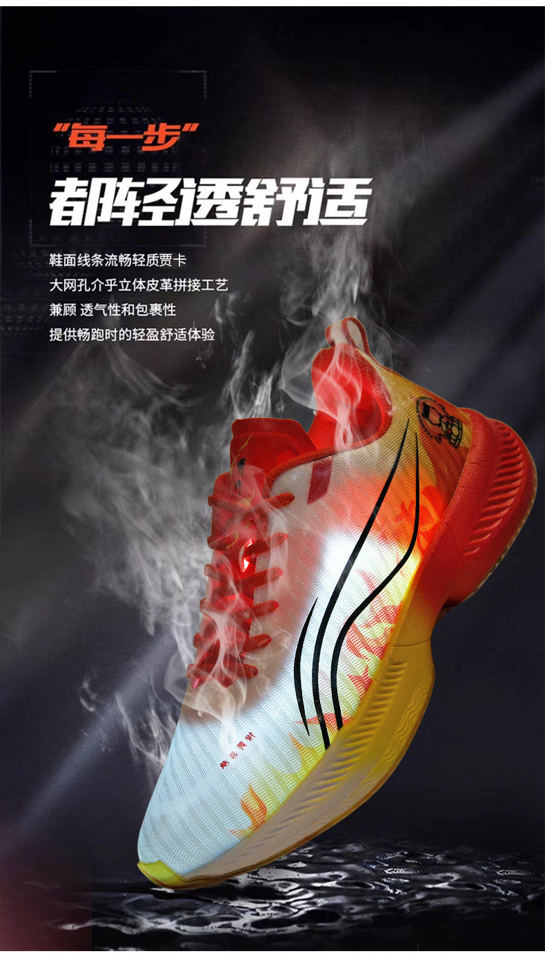 Autumn New Parent-Child Nezha Ao Bing Fashion Casual Sports Shoes Popcorn Carbon Plate Lightweight Comfortable Running Shoes
