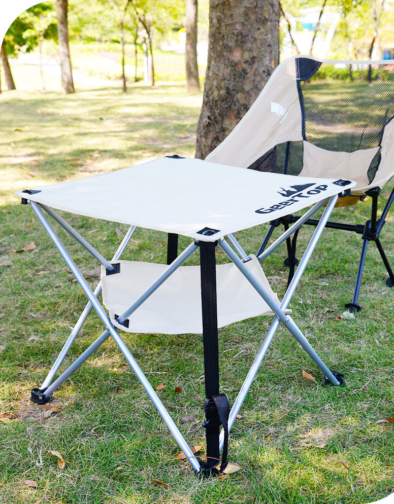New Folding Chair Camping Lightweight Fabric Folding Table Camping Barbecue Stall Portable Mini Multifunctional Outdoor
