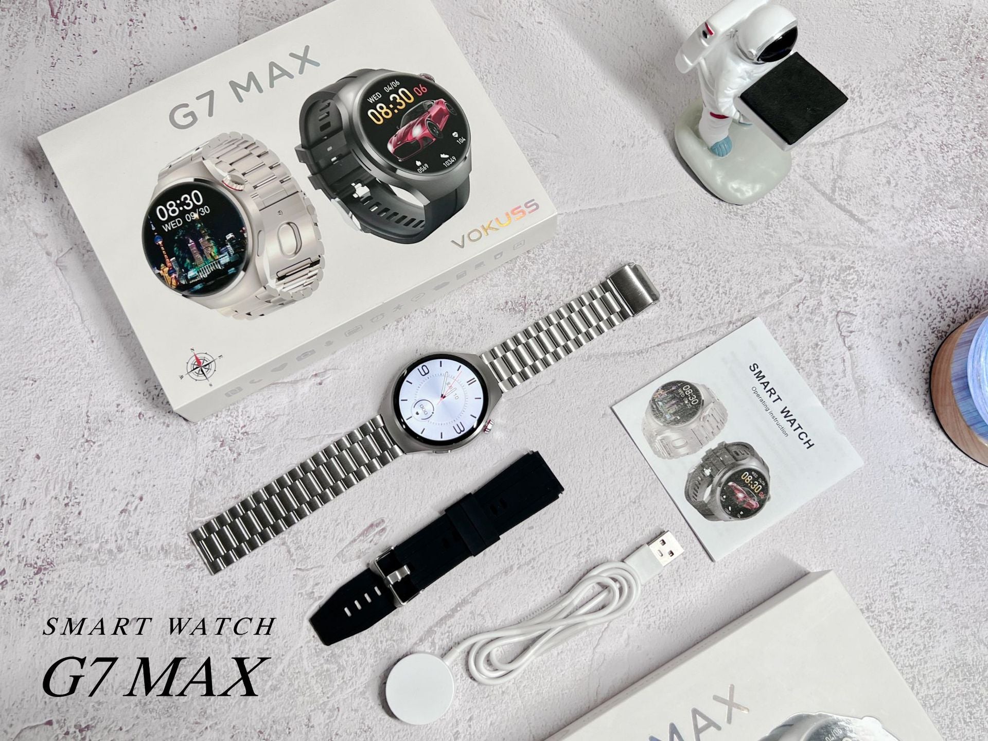 G7 Max Smart Watch1.52inch Bluetooth call, heart rate monitor, step counter, sleep monitoring, message notifications, exercise