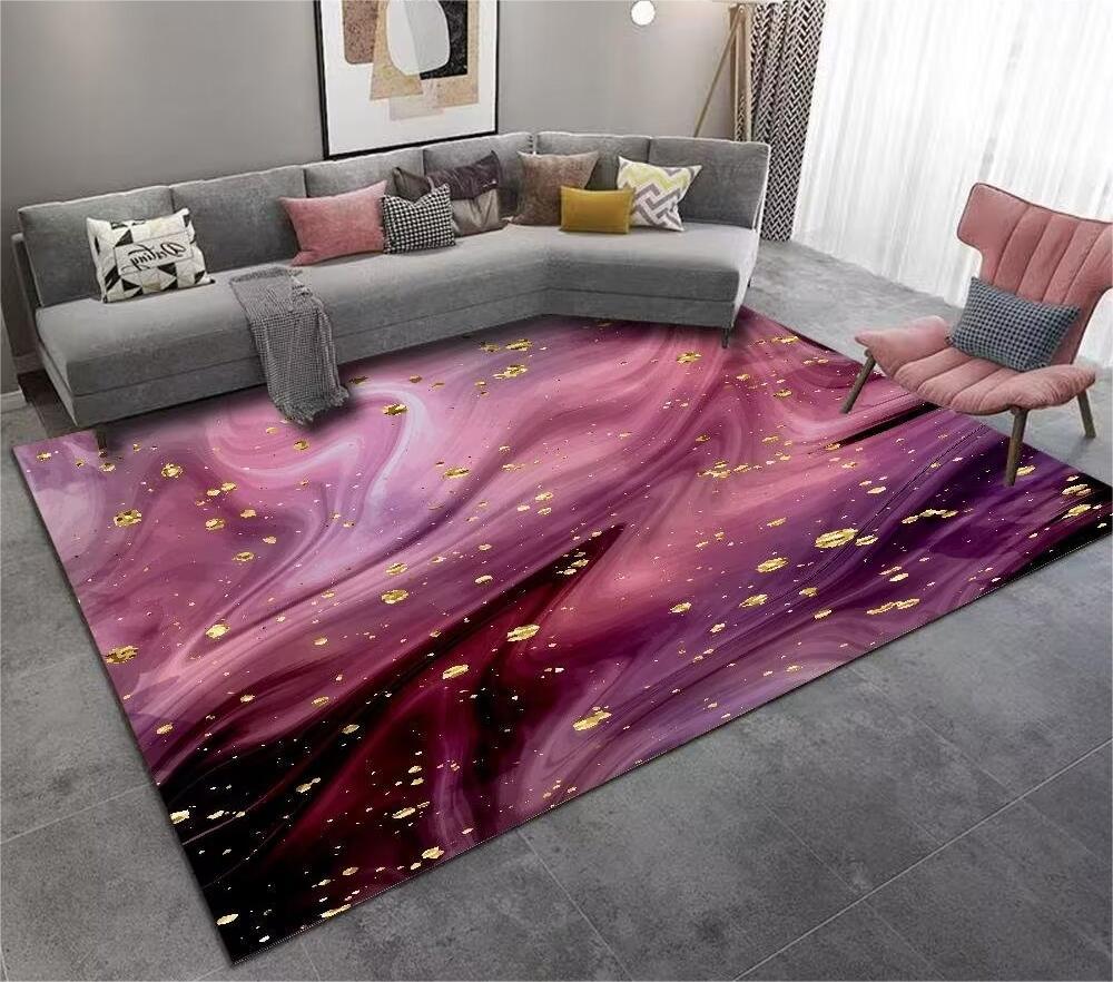 Crystal Velvet Carpet Light Luxury Home Bedroom Non-Slip Wear-Resistant Bedside Blanket Living Room Dirty-Resistant Easy to Care Sofa Coffee Table Blanket