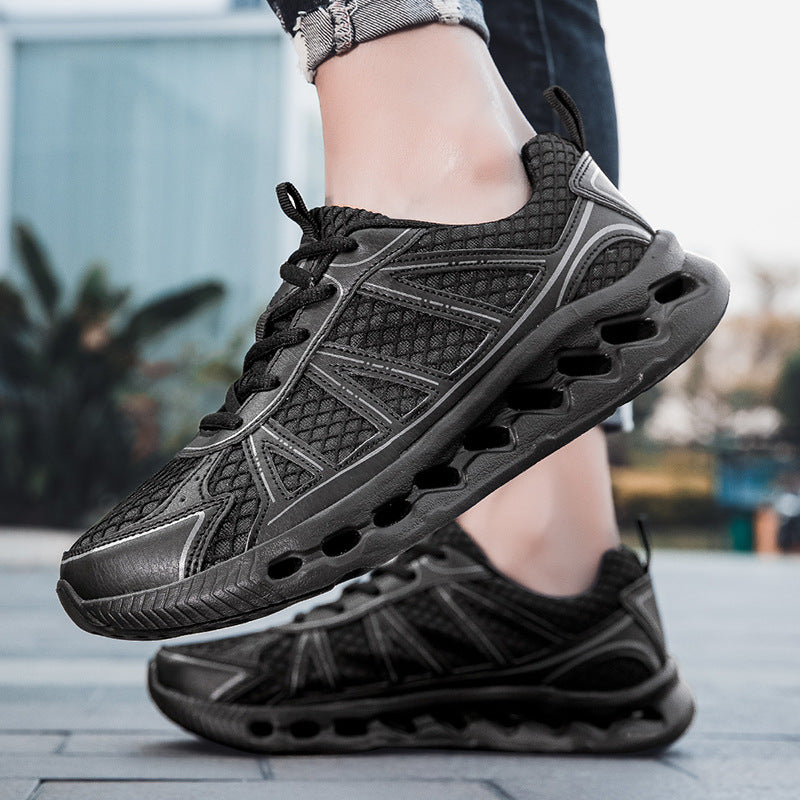 New Men's Running Shoes Large Size Mesh Breathable Casual EVA Lightweight cushioning rebound city commuter shoes