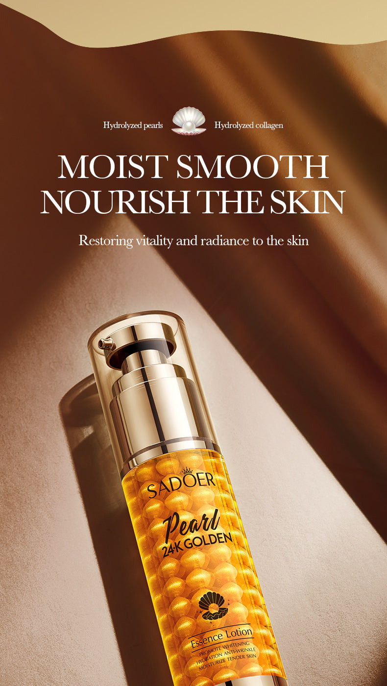 24K Gold Collagen Pearl Essence Milk SADOER Moisturizing lotion  foreign trade wholesale