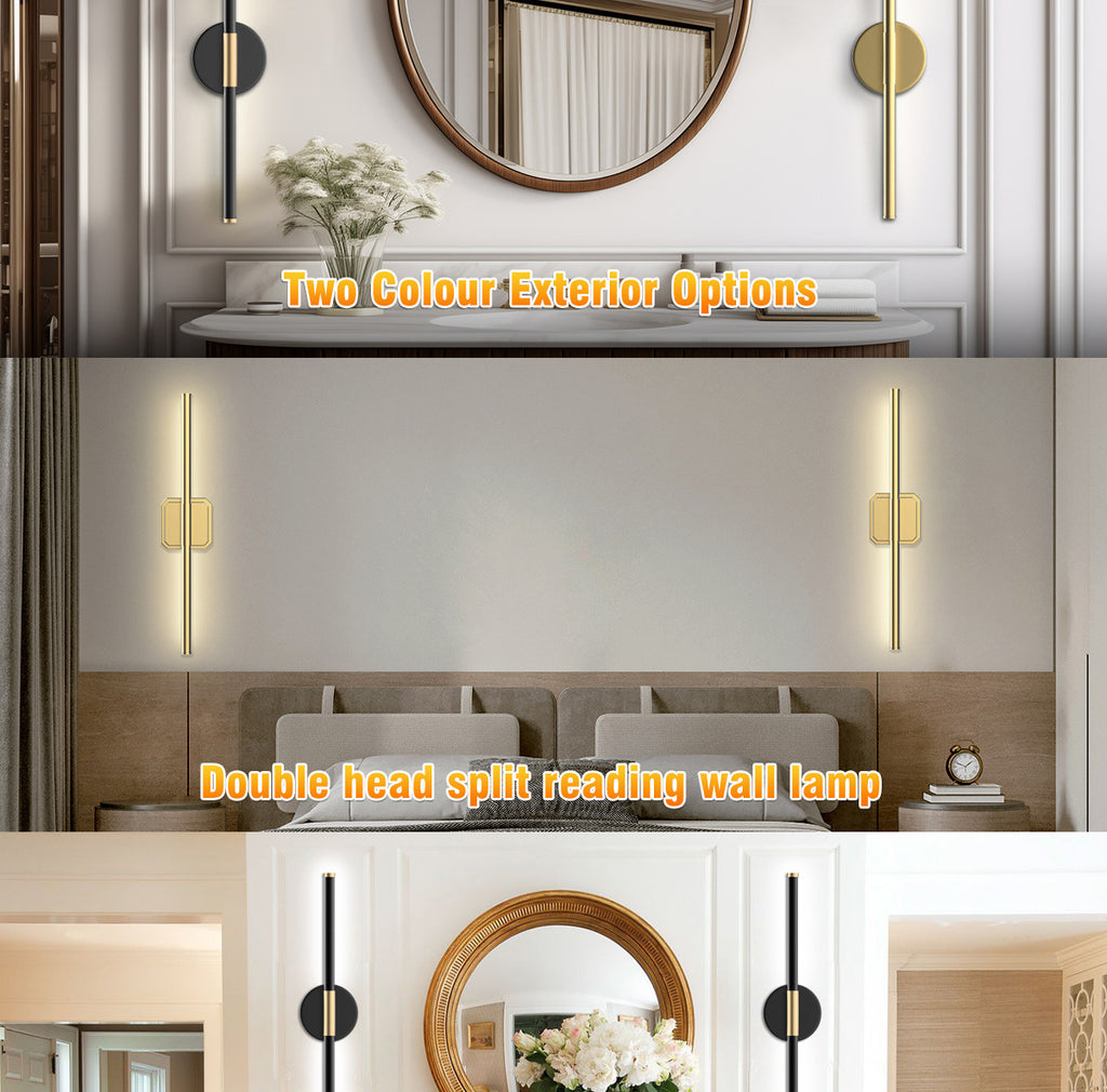 Dual-Head Detachable Wall Lamp No Wiring Required Wall Lamp Reading Wall Lamp Dimmable Wall Lamp Indoor Wall Lamp Magnetic Wall Lamp