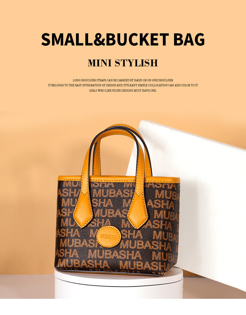 Women's Trendy Fashion New Crossbody Bag Retro Personality Stylish Mini Simple Monogram Handbag