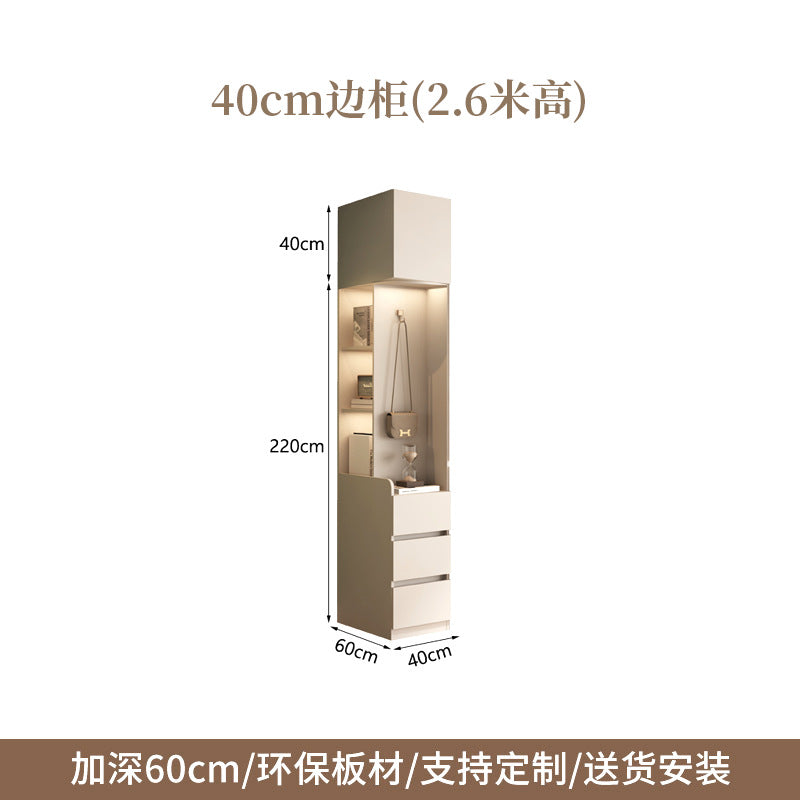 Raise the door to the ceiling2.5-3Large Wardrobe for Home Bedroom, Large Capacity Hanging Clothes Area, Multi-Section Large Closet