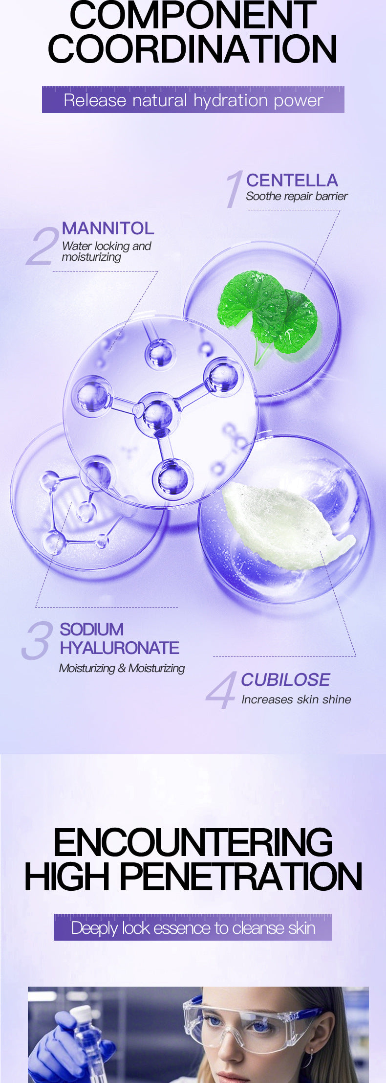 Vitamin B5Moisturizing Freeze-Dried Face Mask SADOER Moisturizing and hydrating face masks cross-border wholesale