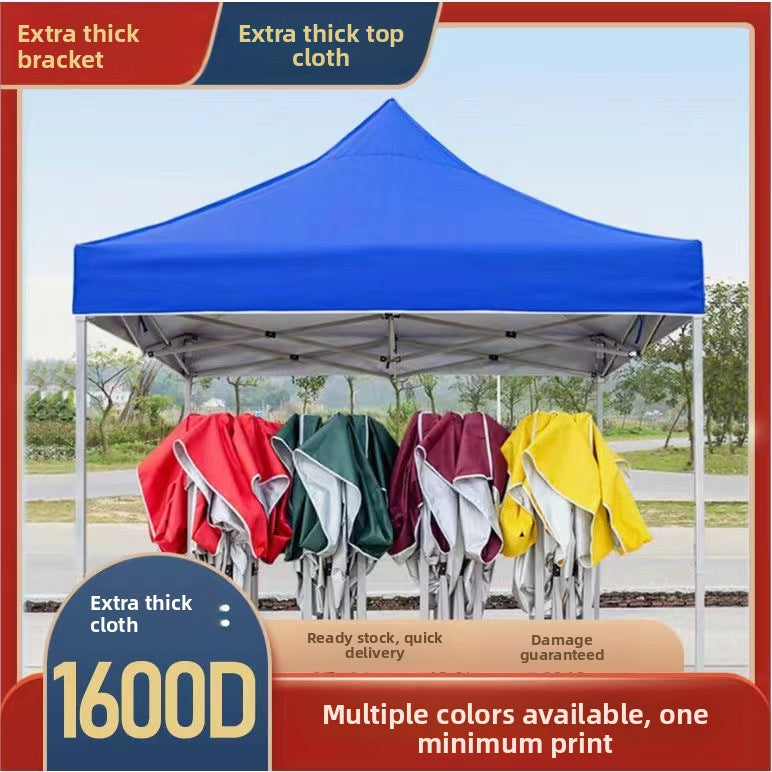 Outdoor Rain Shelter Advertising Tent Folding Telescopic Four-Corner Rain Shelter Sunshade Umbrella Direct from Manufacturer