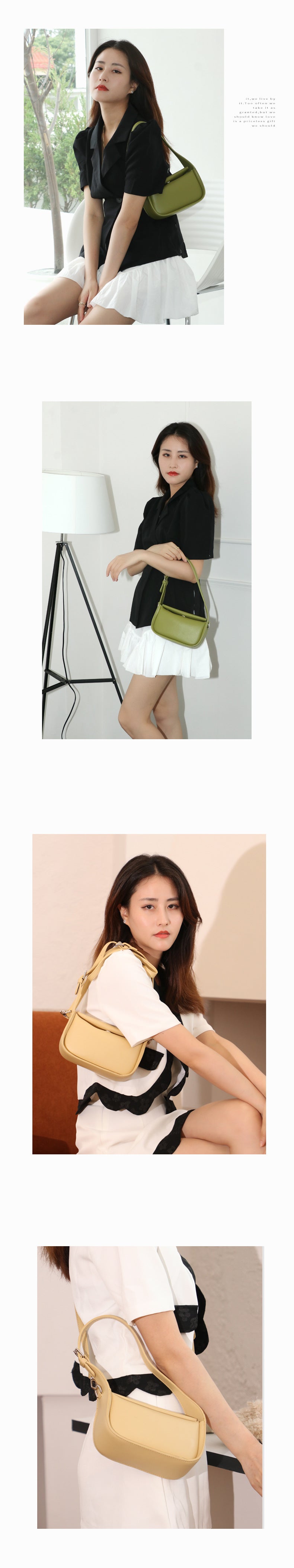 In-stock One-piece Dropshipping Women's Shoulder Bag2024New simple design versatile crossbody small bag for commuting