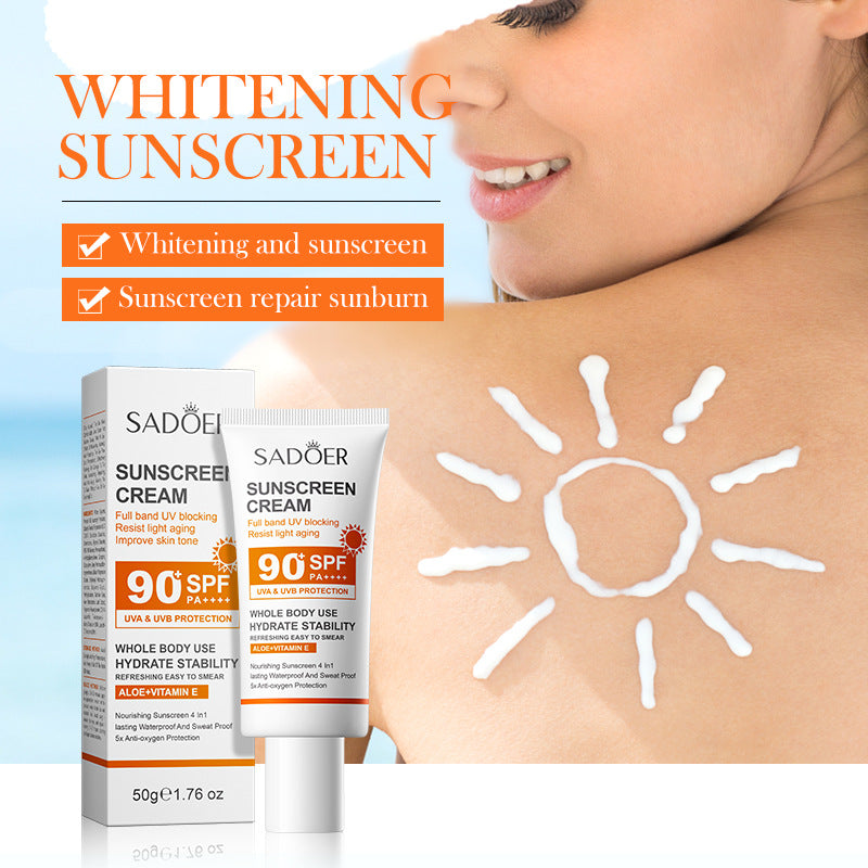 Sunscreen SADOER Clear Anti-Aging Refreshing UV Protection Sunscreen Lotion  Wholesale