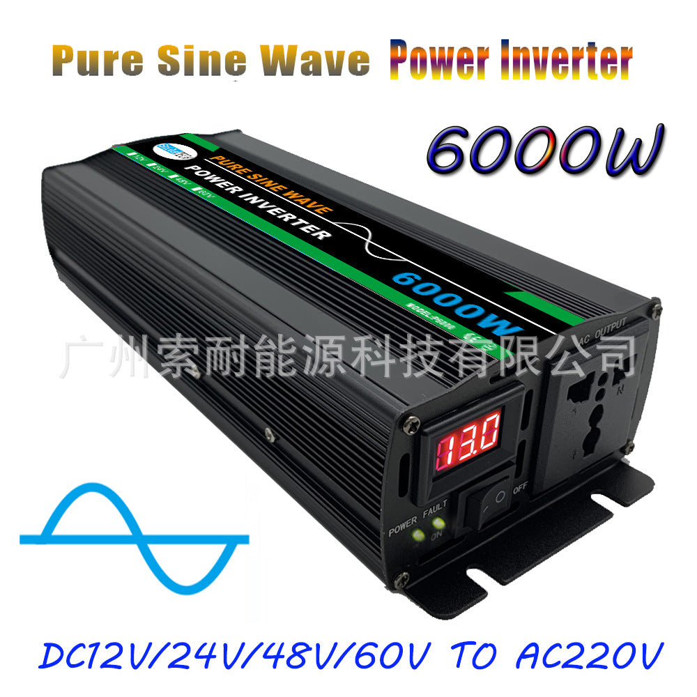 1000W Pure Sine Wave Inverter DC12V/24V/48V/60V Turn AC220V Platform Wish Export