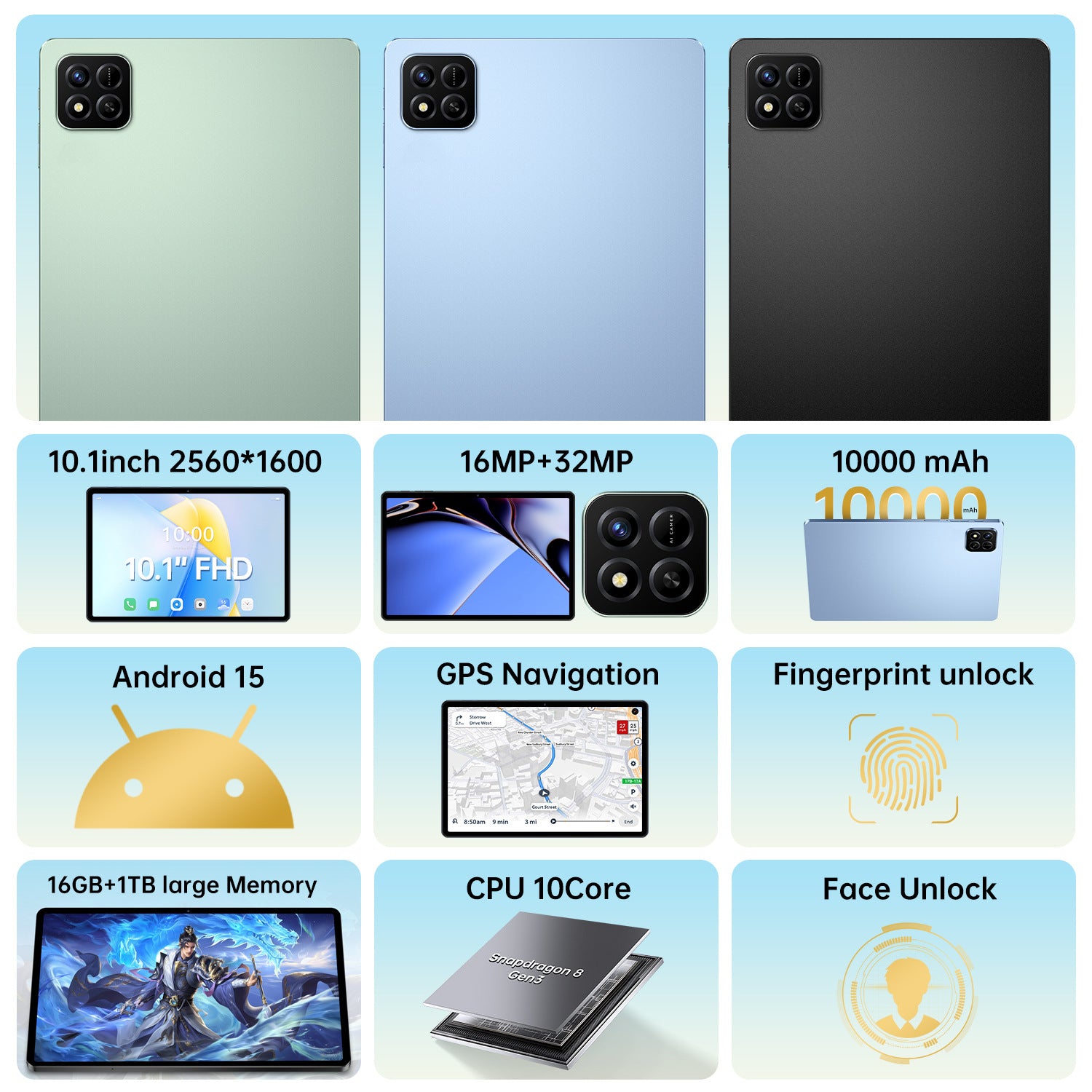 New Global Exclusive16+1T High Definition Screen Smart Tablet Pad 7 Pro Source Manufacturer