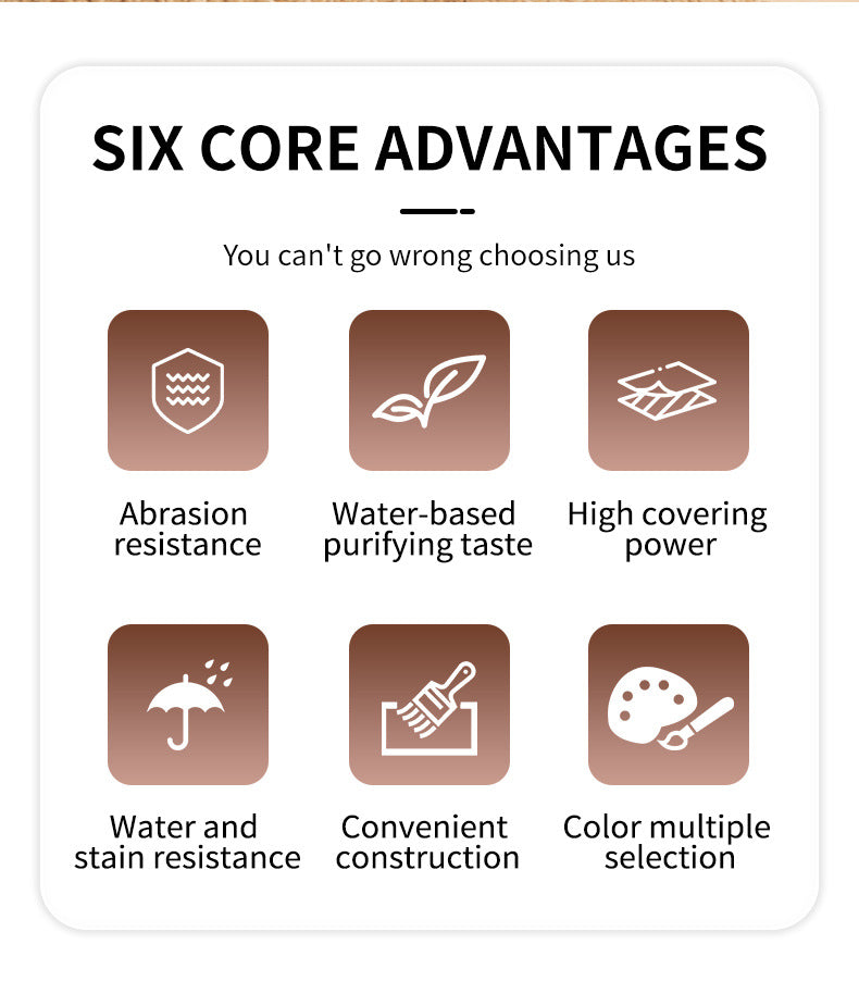 New Product Brush Paint Water-Based Wood Paint Furniture Renovation Bedside Table Wood Coating Paint Renovation Magic Tool