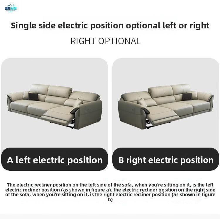 Genuine Leather Wall-Mounted Top Layer Genuine Leather Space Capsule Electric Sofa Smart Cabin Adjustable Function Electric Sofa