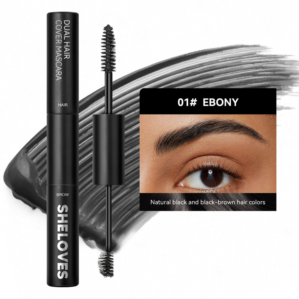sheloves Eyebrow and Hair Dual-use Styling Stick White Hair Covering Magic Waterproof Non-Fading Disposable Hair Dye Pen