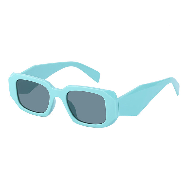 Irregular Square Frame Sunglasses for Women Trendy European and American Fashion Small Frame Wide Leg Sunglasses UV Protection sunglasses