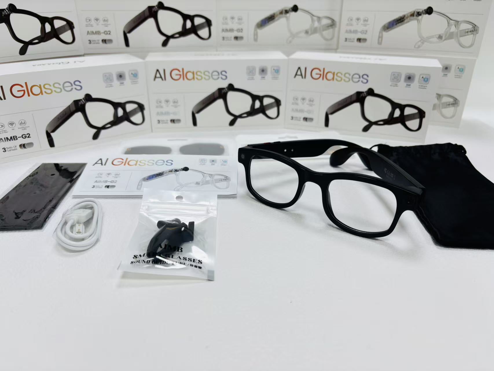 G1Smart Glasses80010000 Pixel Camera Local Storage Audio and Video Recording Function Free Ai Real-Time Translation