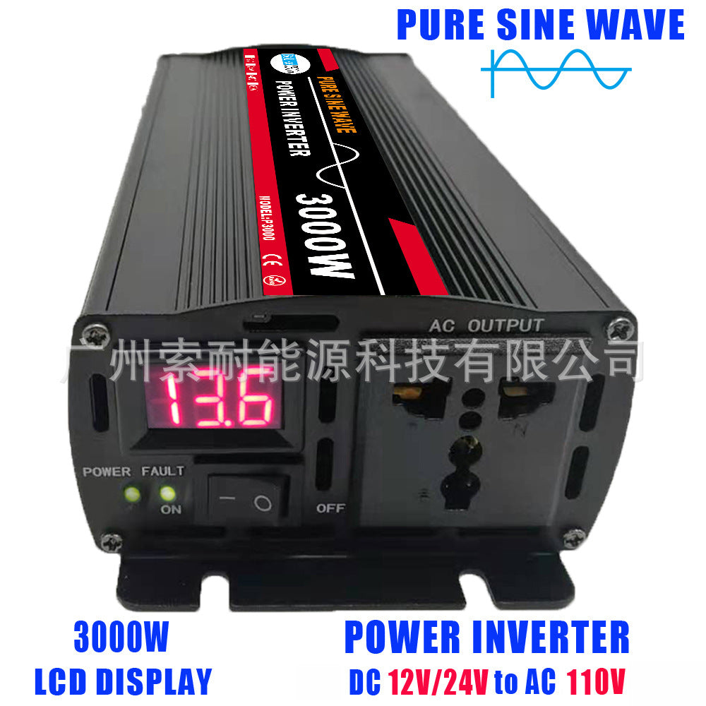 Automotive Pure Sine Wave Inverter1500W Converter Outdoor Power Supply12V24V48V60V Turn110V220V