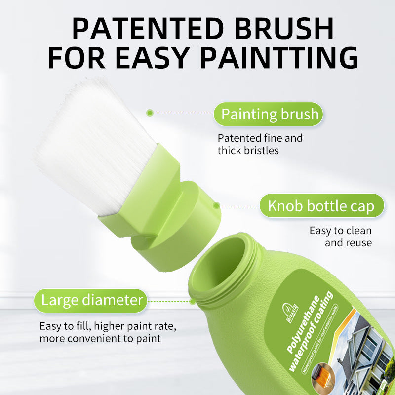 Water-Based Polyurethane Multi-Color Waterproof Leak Repair Roof Waterproof Glue Coating Brush House Leak Coating Sealant