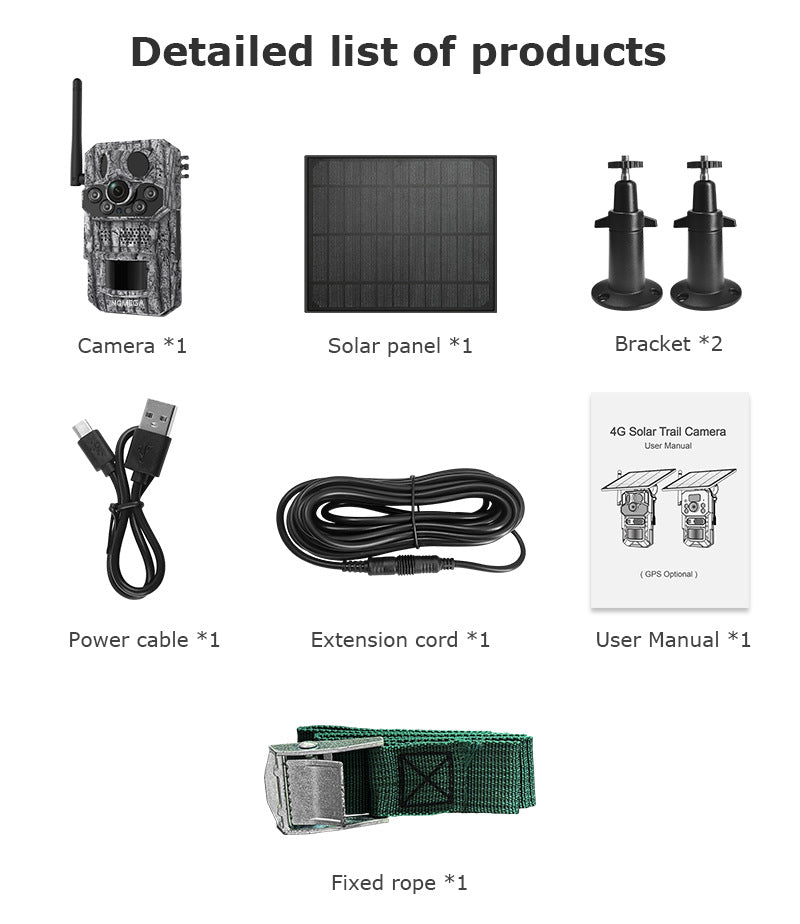 Private Model4G Camouflage Camera Camera Smart GPS Positioning AI Supports temperature detection recognition