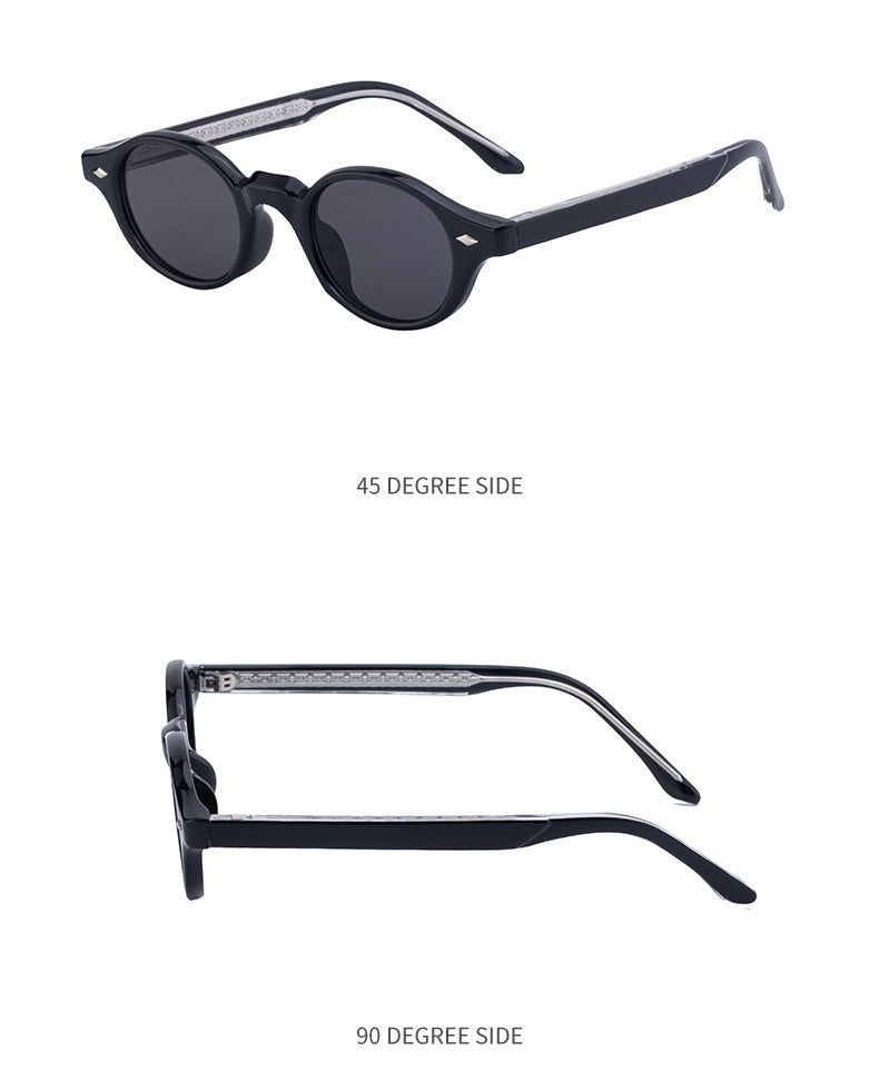 2025New European and American Round Small Frame Sunglasses for Women, Simple and Stylish Sun Protection Sunglasses for Women Wholesale shades